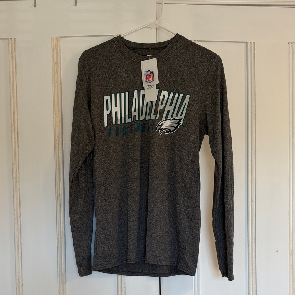 NFL Philadelphia Eagles Long Sleeve Tee - Gray